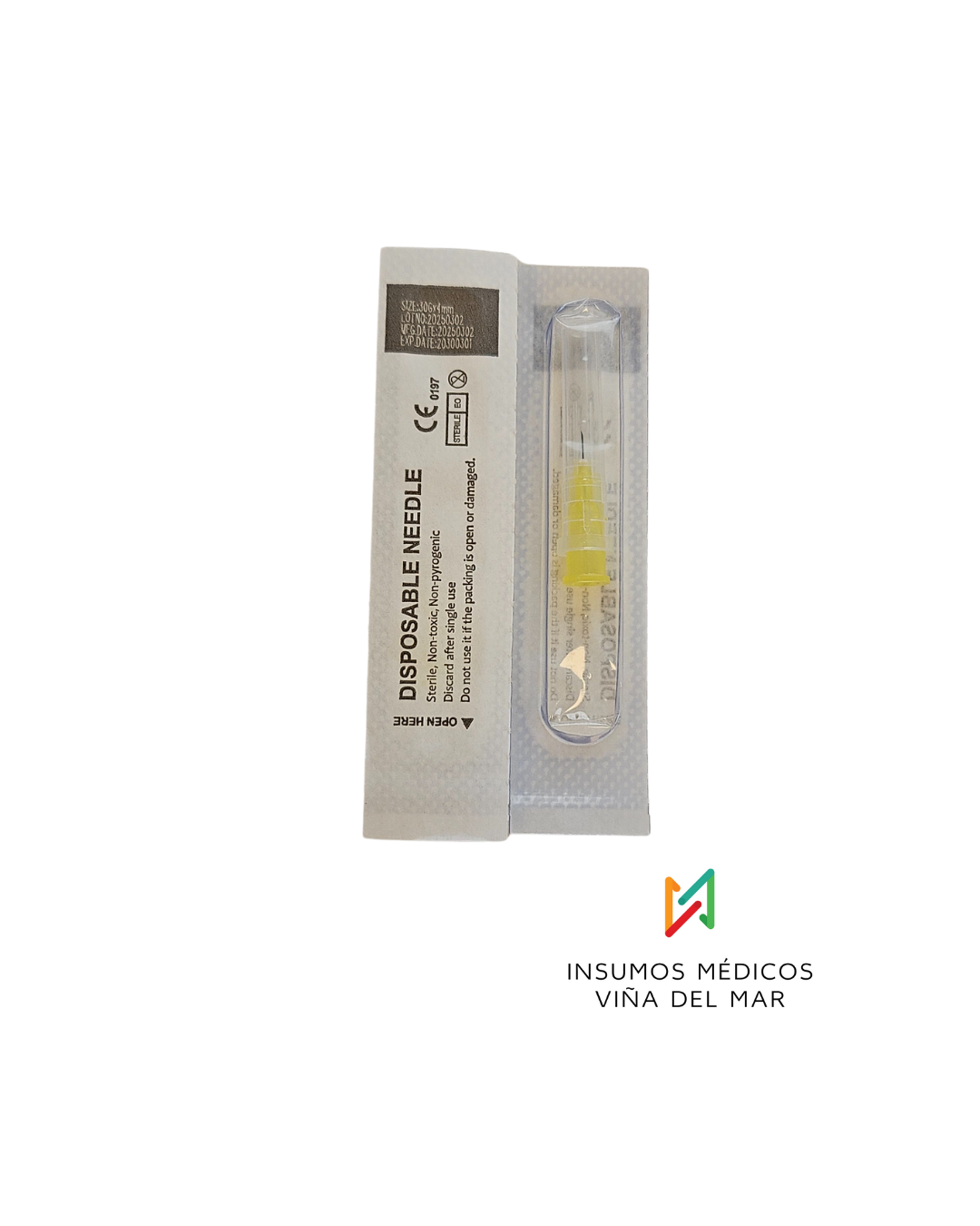 AGUJA 30 G LANCETA CORTA