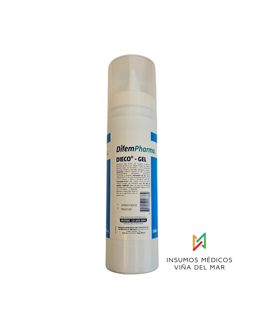 GEL ULTRASONIDO AZUL 250 ML