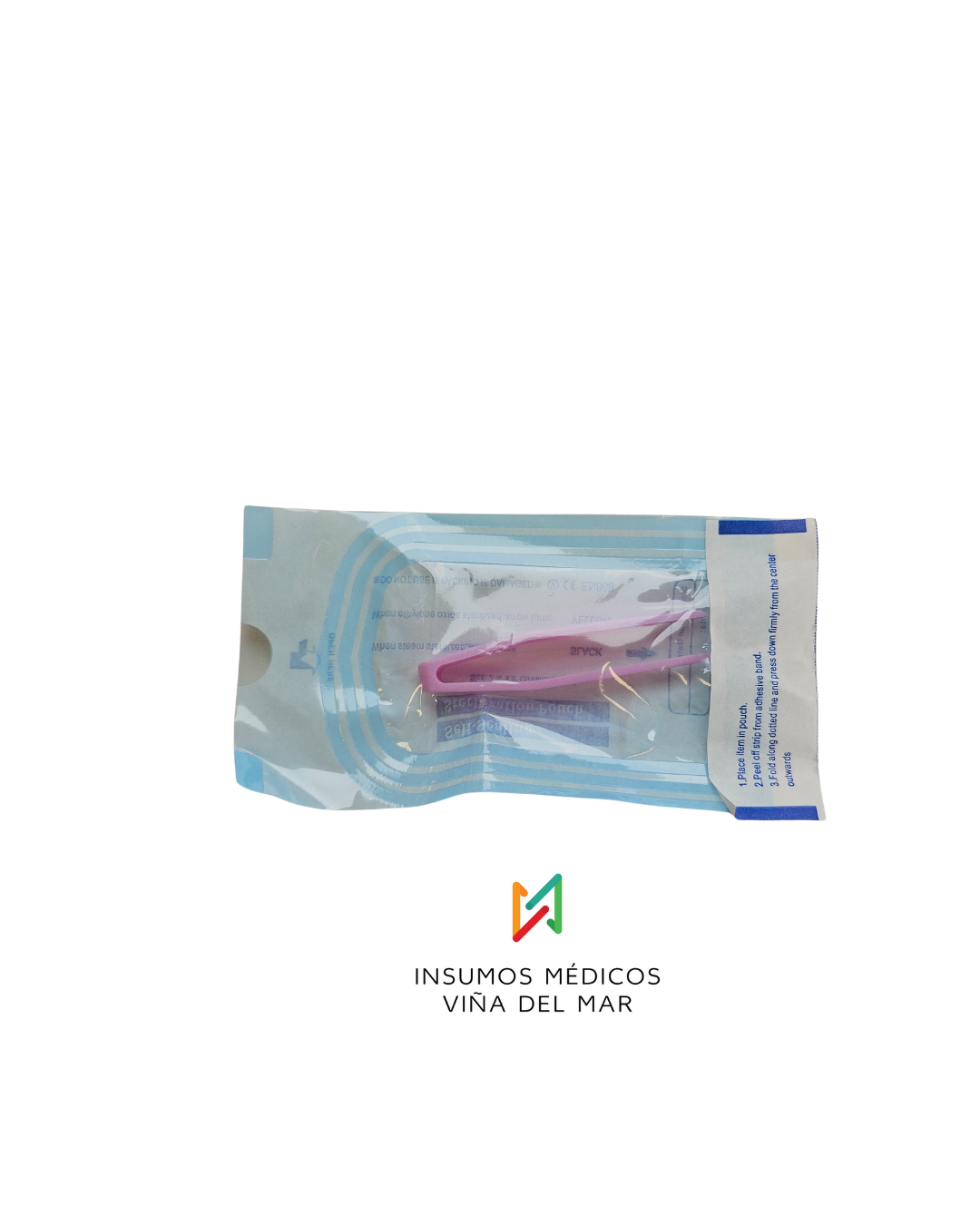 Pinza rosada recta pequeña