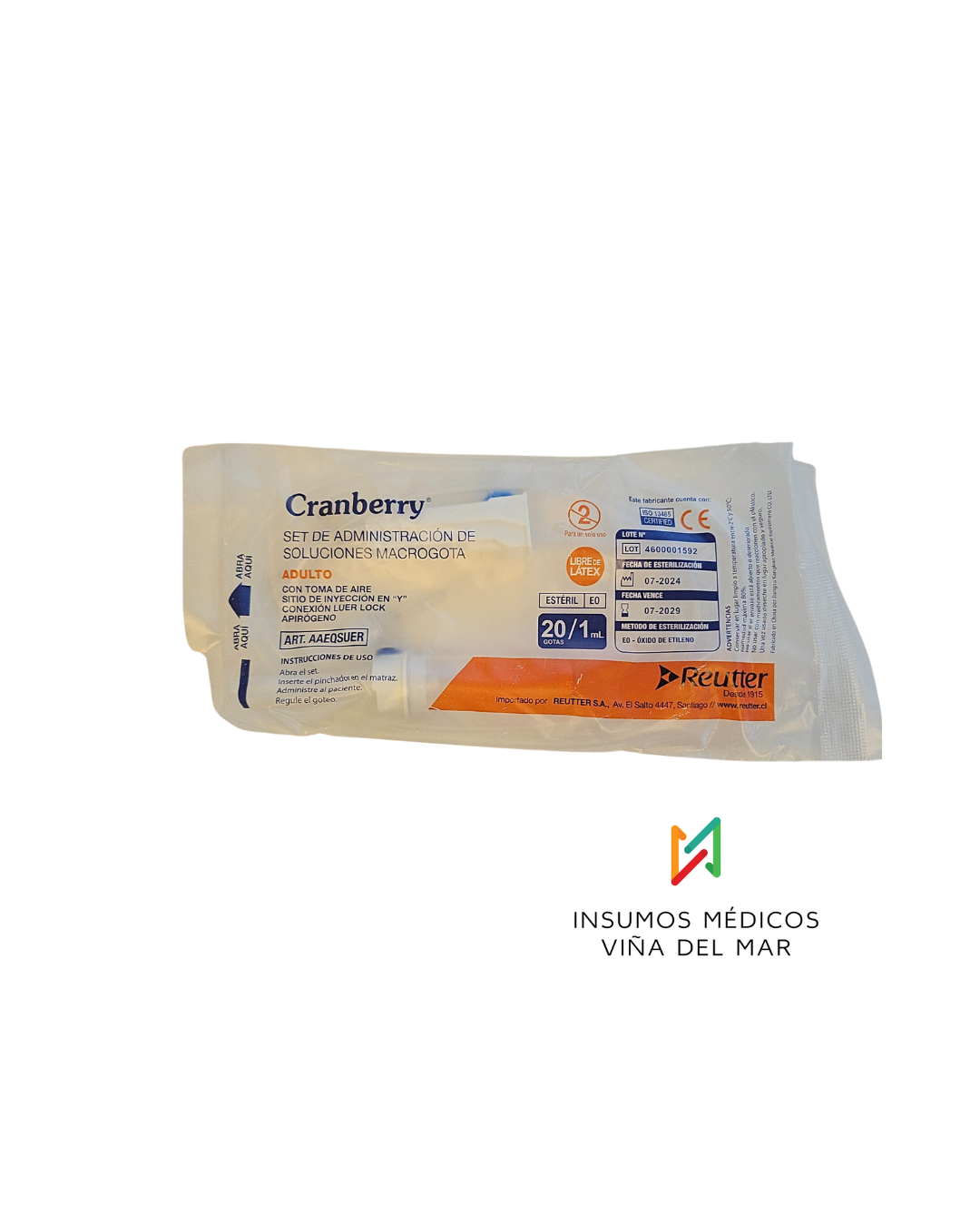 BAJADA DE SUERO MACROGOTA POR UNIDAD