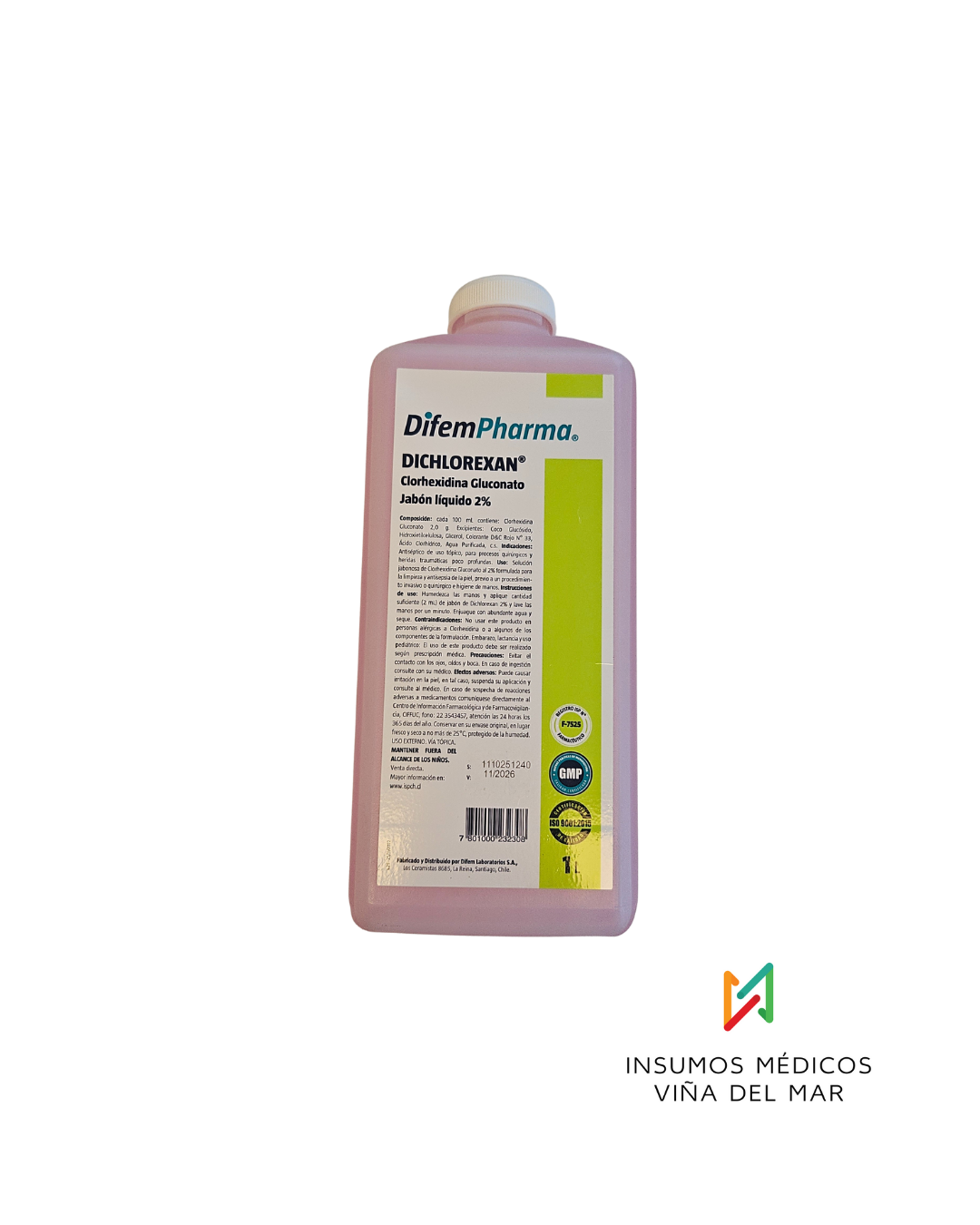 JABÓN CLORHEXIDINA GLUCONATO 2% 1Lt.